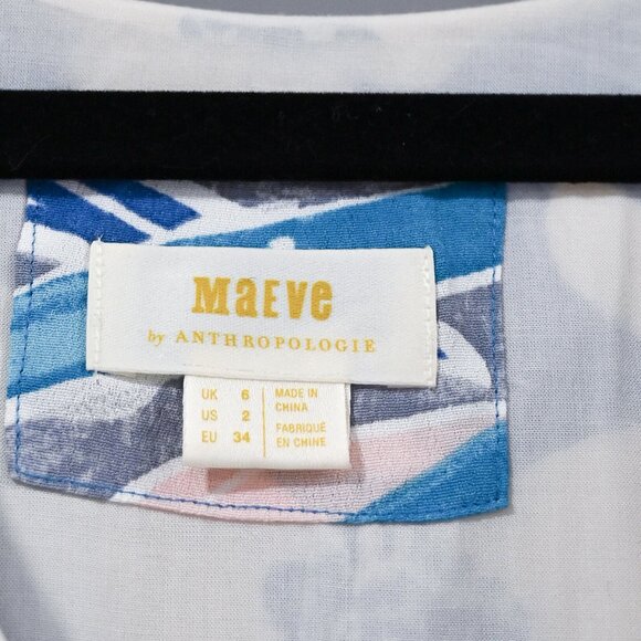 Anthropologie Maeve Belted Kimona Floral Maxi Dress Size 2 - Picture 7 of 10